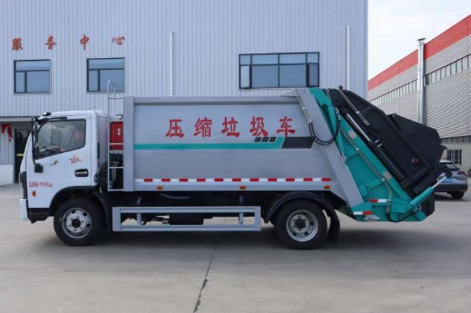 东风多利卡压缩垃圾车_9.3方压缩垃圾车_程力牌CL5120ZYS6AQC型压缩式垃圾车