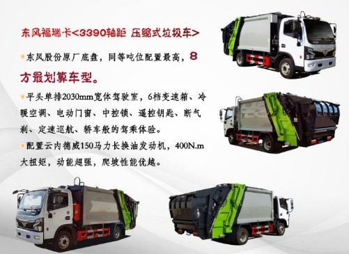 东风福瑞卡8方压缩垃圾车_8方压缩垃圾车生产厂家