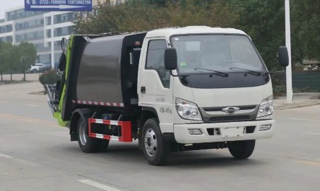 福田小卡之星4方压缩式垃圾车_压缩垃圾车生产厂家