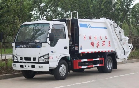 庆铃五十铃600P国六6方压缩式垃圾车_压缩式垃圾车生产厂家