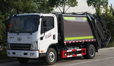 解放虎VN国六6方压缩式垃圾车_压缩式垃圾车生产厂家
