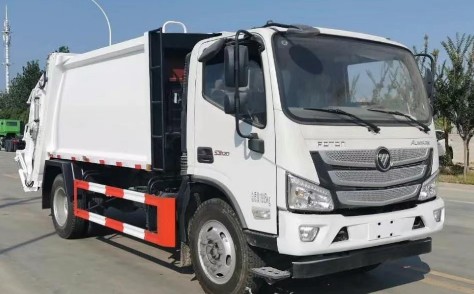 福田欧马可国六6-8方压缩式垃圾车_压缩式垃圾车生产厂家