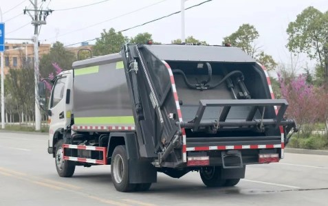 江淮骏铃国六6-9方压缩式垃圾车_压缩式垃圾车生产厂家