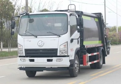 陕汽轩德X9国六8方压缩式垃圾车_压缩式垃圾车生产厂家