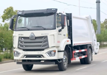重汽HOWO国六14方压缩式垃圾车_压缩式垃圾车生产厂家