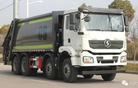 陕汽德龙8*4国六20方压缩式垃圾车_压缩式垃圾车生产厂家