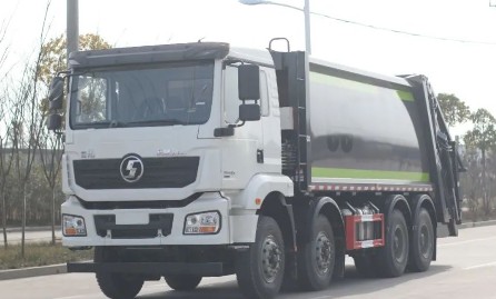 陕汽德龙8*4国六20方压缩式垃圾车_压缩式垃圾车生产厂家