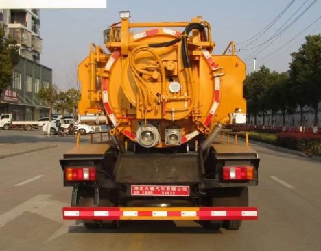 重汽豪曼蓝牌清洗吸污车_4+2清洗吸污车