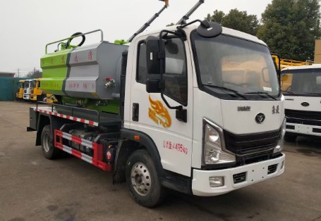 重汽豪曼蓝牌清洗吸污车_2650mm高度清洗吸污车