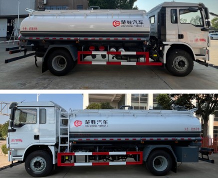 陕汽德龙油田吸污车_油田专用抽吸油车_楚胜牌CSC5189GXWS6型吸污车