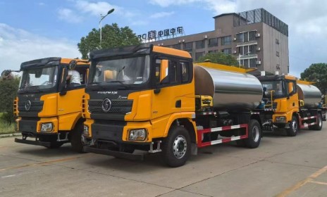 陕汽德龙X3000沥青洒布车_10方出口型楚胜牌沥青洒布车