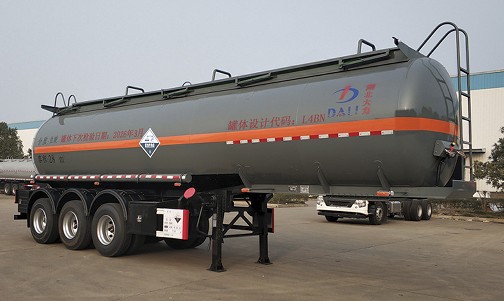 化工液体半挂运输车_DLQ9402GFWA型腐蚀性物品罐式运输半挂车