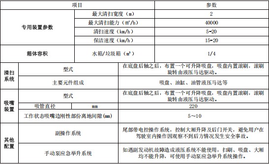 楚胜牌东风多利卡吸尘车_楚胜牌CSC5070TXC6型吸尘车