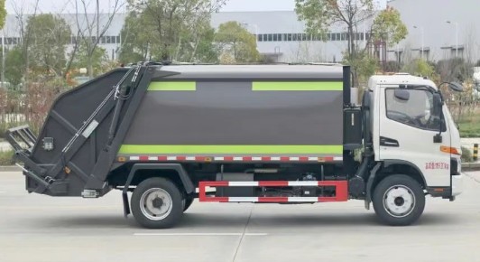 国六江淮骏铃6-9方压缩式垃圾车_楚胜牌CSC5121ZYSJH6型压缩式垃圾车