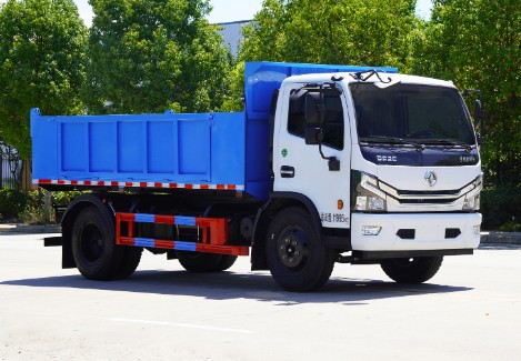 东风多利卡D7自卸式垃圾车_纵昂牌CLT5120ZLJEQ6型自卸式垃圾车