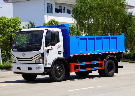 东风多利卡D7自卸式垃圾车_纵昂牌CLT5120ZLJEQ6型自卸式垃圾车