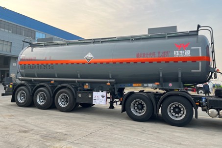 29.5方拉次氯酸钠罐式运输车_YFY9401GFW型腐蚀性物品罐式运输半挂车 29.5方拉次氯酸钠罐式运输车_YFY9401GFW型腐蚀性物品罐式运输半挂车
