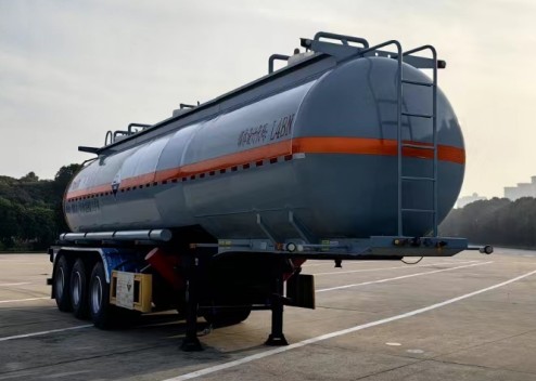 28.5方次氯酸钠腐蚀品罐车_楚胜牌CSC9402GFWCY型腐蚀性物品罐式运输半挂车
