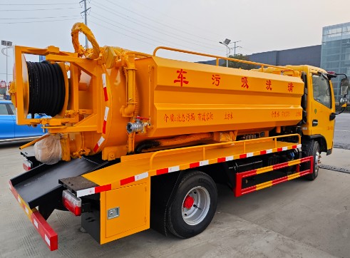 地下室地库蓝牌清洗吸污车_高度2.2米清洗吸污车