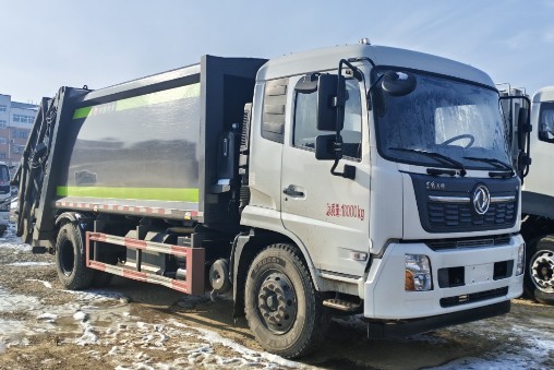二手东风天锦16方压缩垃圾车_二手16方压缩垃圾车