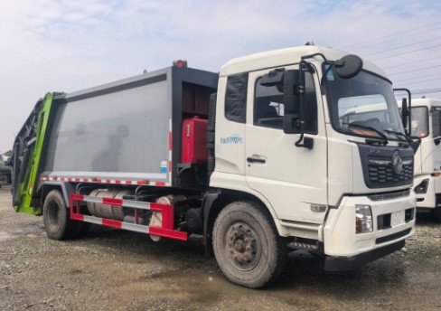 二手东风天锦14方压缩垃圾车_二手湖北程力压缩垃圾车