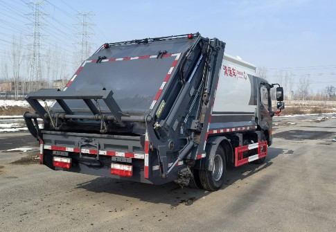 二手东风多利卡8方压缩垃圾车_二手准新王力8方压缩垃圾车