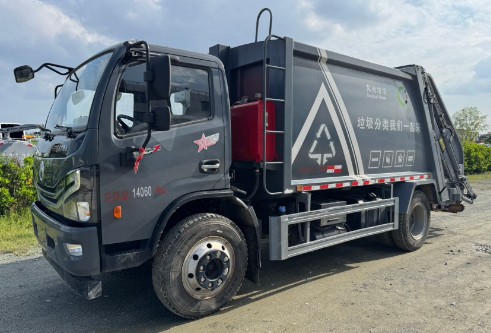 二手东风多利卡12方压缩垃圾车_二手湖北中环12方压缩垃圾车
