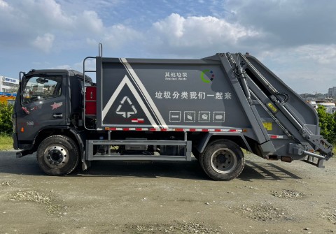 二手东风多利卡12方压缩垃圾车_二手湖北中环12方压缩垃圾车