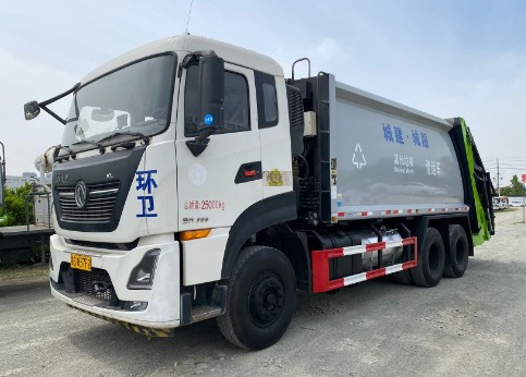 二手东风天龙20方压缩垃圾车_二手中车楚胜20方压缩垃圾车