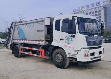 二手东风天锦16方压缩垃圾车_二手程力16方压缩垃圾车