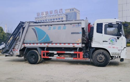 二手东风天锦16方压缩垃圾车_二手程力16方压缩垃圾车