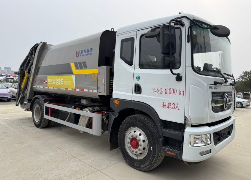 二手14方东风多利卡D9压缩垃圾车_二手九成新凯力14方压缩垃圾车