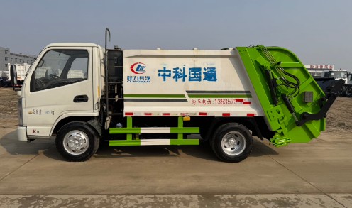 二手凯马4方压缩垃圾车_二手程力4方蓝牌压缩垃圾车