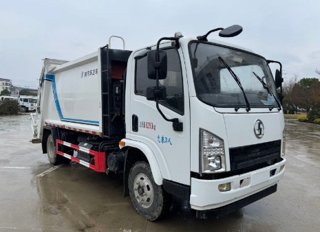 二手陕汽轩德9方压缩垃圾车_二手9方压缩垃圾车