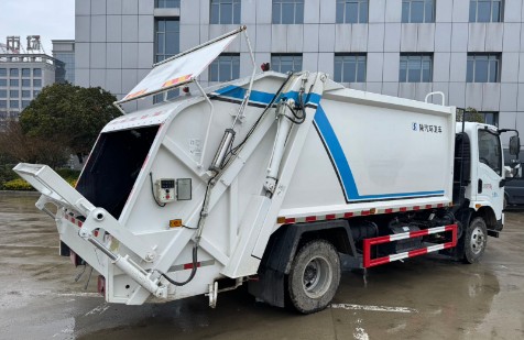 二手陕汽轩德9方压缩垃圾车_二手9方压缩垃圾车