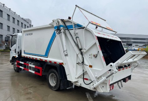 二手陕汽轩德9方压缩垃圾车_二手9方压缩垃圾车