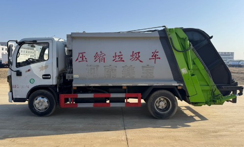 二手东风多利卡6方压缩垃圾车_二手湖北东正6方压缩垃圾车