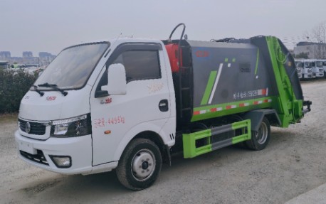 二手东风途逸4.5方压缩垃圾车_二手4.5方蓝牌压缩垃圾车