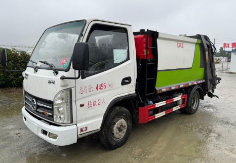二手凯马4方压缩垃圾车_二手4方蓝牌压缩垃圾车