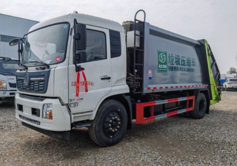 二手东风天锦15方压缩垃圾车_二手全新15方压缩垃圾车