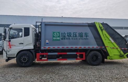 二手东风天锦15方压缩垃圾车_二手全新15方压缩垃圾车