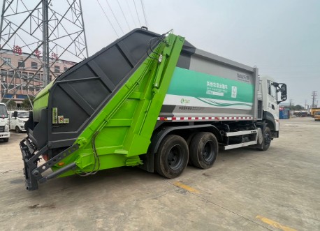 二手东风天龙后双桥20方压缩垃圾车_二手中联20方压缩垃圾车