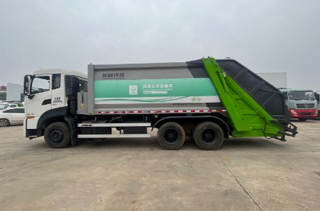 二手东风天龙后双桥20方压缩垃圾车_二手中联20方压缩垃圾车