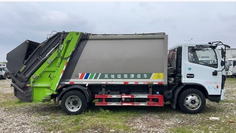 二手东风多利卡10方压缩垃圾车_二手王力10方压缩垃圾车