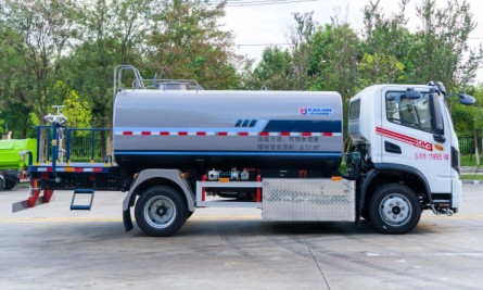 东风华神8方纯电动洒水车_凯力风KLF5121GPSBEV型纯电动绿化喷洒车
