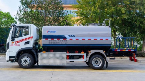 东风华神8方纯电动洒水车_凯力风KLF5121GPSBEV型纯电动绿化喷洒车